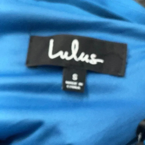 Lulus Confidence Boost Teal Blue Off-the-Shoulder Bodycon Midi Dress Size Small - Picture 6 of 8